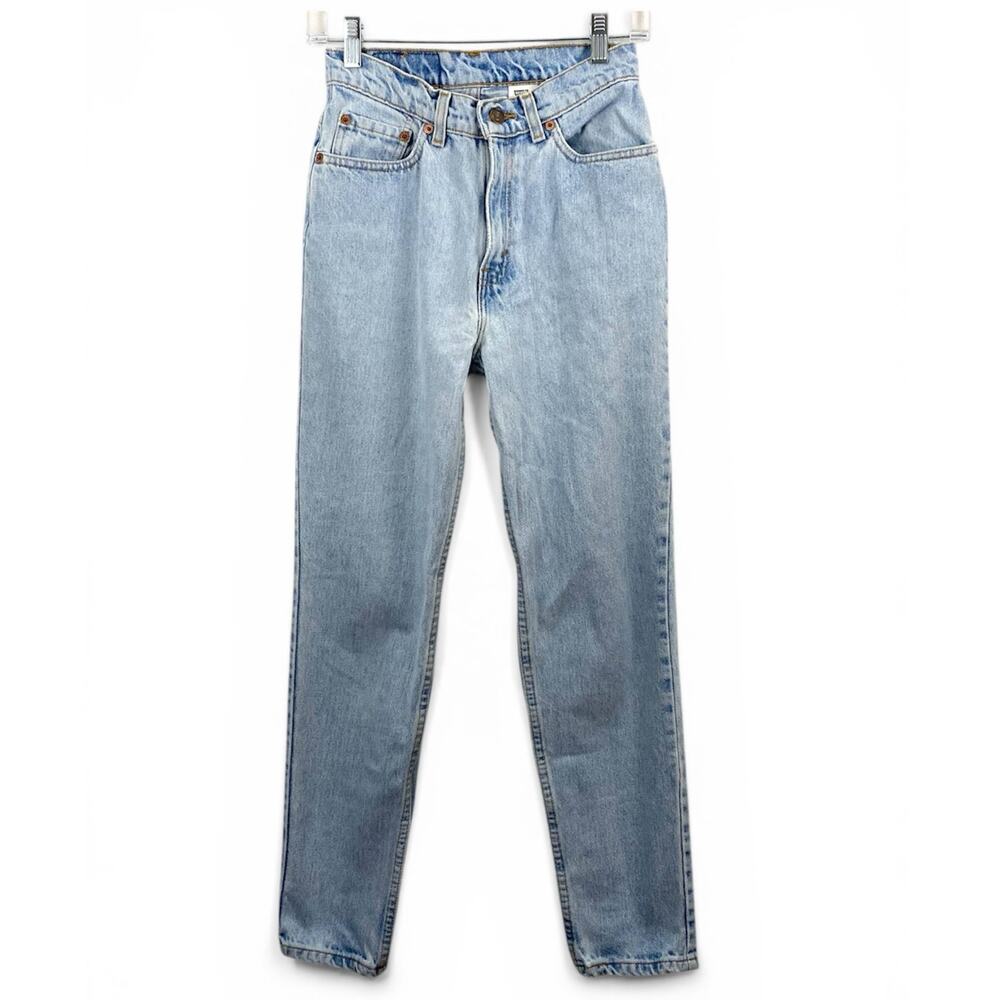 Vtg 90s Levis 512 Light Wash Hight Waist Slim Denim Jeans
